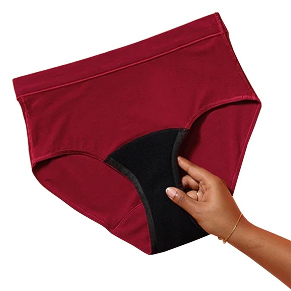 THINX Period Underwear Panty Super Absorbency Hi-Waist Rhubarb Colour NIP - Picture 5 of 10